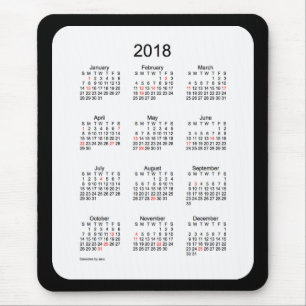 2018 Black Holiday Calendar van Janz Muismat