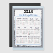 2018 Calendar Magnetic Card voor uw koelkast (Voorkant / Achterkant)
