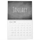 2018 Chalkboard - Agenda zwart-wit Kalender (Jan 2026)