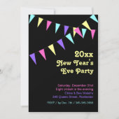 2018 Colorful Bunting nieuwjaarsuitnodiging Kaart (Voorkant)