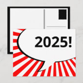 2018 comic bubble briefkaart (Voorkant / Achterkant)