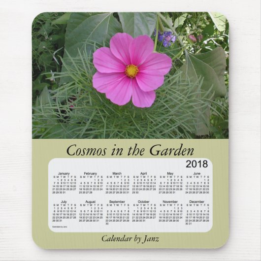 2018 Cosmos in de tuin van Janz Muismat (Voorkant)