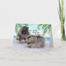 2018 de Kerstkaart van Keeshond van collectoren #2