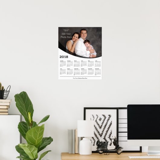 2018 DIY Aangepaste Fotokalender Poster (Thuiskantoor)