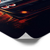 2018 Dodge Challenger SRT Demon Sports Car Poster (Hoek)