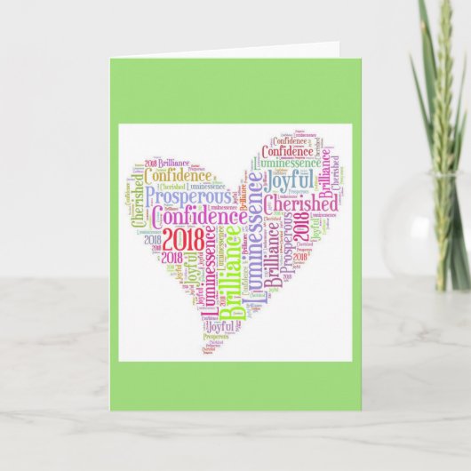 2018 Engel Boodschap Kaart (Voorkant)