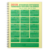 2018 Ethiopian Orthodox Fasting Calendar 2025 2026 Notitieboek (Voorkant)
