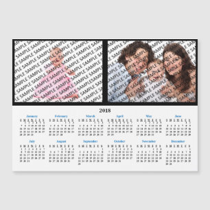 2018 Familie Portret Aangepaste Calendar Magnet