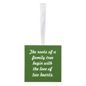 2018 Family Tree Genealogie Voorouders Kerstcadeau Kubus Ornament (Rechts)