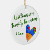 2018 Folk Familie Reünie Souvenir Kerstcadeau Keramisch Ornament (Rechts)