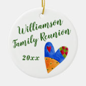 2018 Folk Familie Reünie Souvenir Kerstcadeau Keramisch Ornament (Voorkant)
