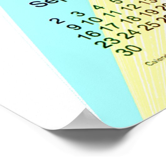 2018 Geel kalender van Janz Poster (Hoek)