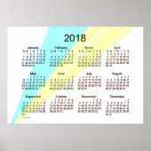 2018 Geel kalender van Janz Poster (Voorkant)
