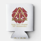 2018 "Geometrisch Roos" 50e Jubileum Koelbox Blikjeskoeler (Achterkant)