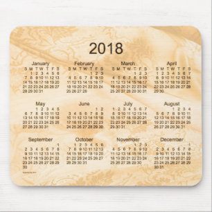 2018 Golden Silk Calendar van Janz Muismat