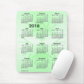 2018 Green Star Large Print Calendar van Janz Muismat (Met muis)