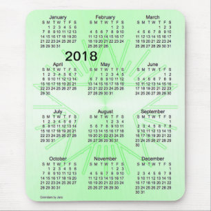 2018 Green Star Large Print Calendar van Janz Muismat