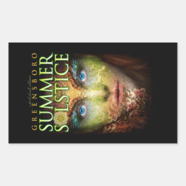 2018 Greensboro Zomerzonnewende Festival Souvenir Rechthoekige Sticker