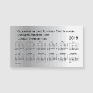 2018 Grijze tinten Kalender door Janz Magnet