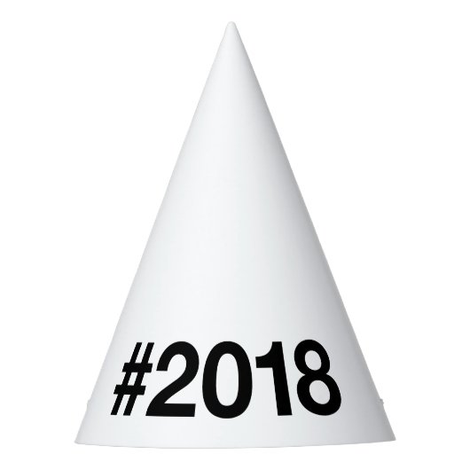 2018 Hashtag 7 Verjaardag Jubileum Feesthoedjes (Voorkant)