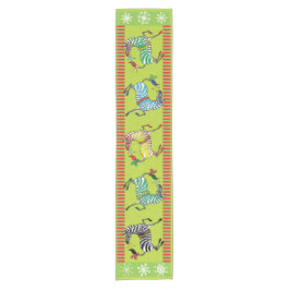 2018 Holiday Zebra Multicolor Table Runner Korte Tafelloper