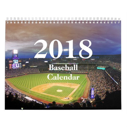 2018 Honkbal Agenda-HAMbyWhiteGlove Kalender (Hoes)