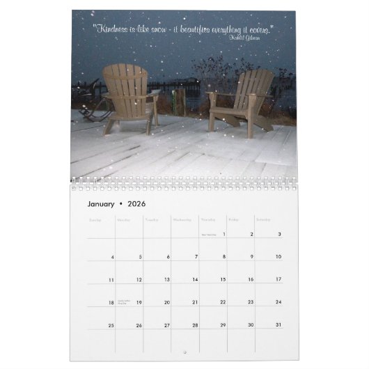 2018 Inspirerend kalenderfoto's met offertes Kalender (Jan 2026)