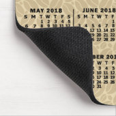 2018 Jaar Maandelijkse kalenderbonen Aangepast Muismat (Hoek)