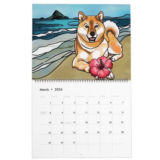 2018 Jaar van de hond, Hawaii Kalender (Mar 2026)