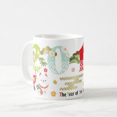 2018 Jaar van de Mok van Dog Ornament (Voorkant links)