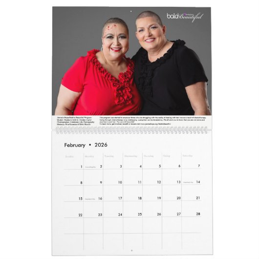 2018 Jamie's Hope Bald is een prachtige agenda Kalender (Feb 2026)