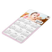 2018 Kalender Gepersonaliseerde Baby Meisje Fotoma Magneet (Linkerzijde)
