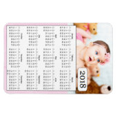 2018 Kalender Gepersonaliseerde Baby Meisje Fotoma Magneet (Horizontaal)
