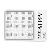 2018 Kalender Gepersonaliseerde Witte Fotomagneet Magneet (Horizontaal)