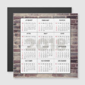 2018 Kalender Vierkante Magnetische Baksteen Muur (Voorkant / Achterkant)