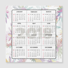 2018 Kalender Vierkante Magnetische Kaart