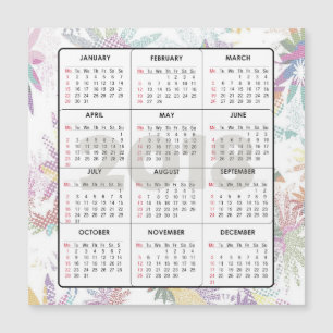 2018 Kalender Vierkante Magnetische Kaart