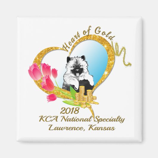 2018 KCA Nationaal magnent met logo Magneet (Voorkant)