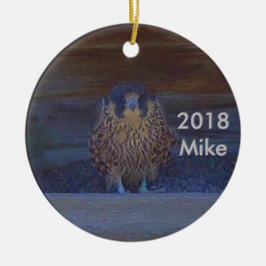 2018 Keramisch Ornament Mike (Voorkant)