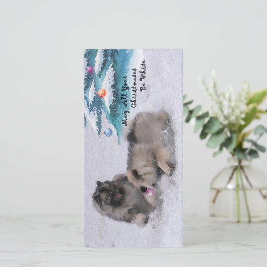 2018 Kerstkaart door Evasuik Custom Ontwerp (Staand voorkant)