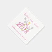 2018 Knoop in de Draad Trouwdatum Op maat gemaakte Servet (Hoek)