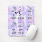 2018 Lavender Lights Grote Afdrukagenda van Janz Muismat (Met muis)