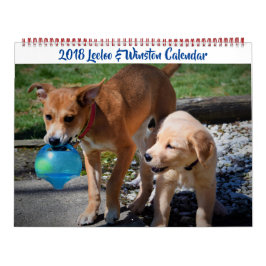 2018 Leeloo & Winston Large 2 Page Calendar Kalender