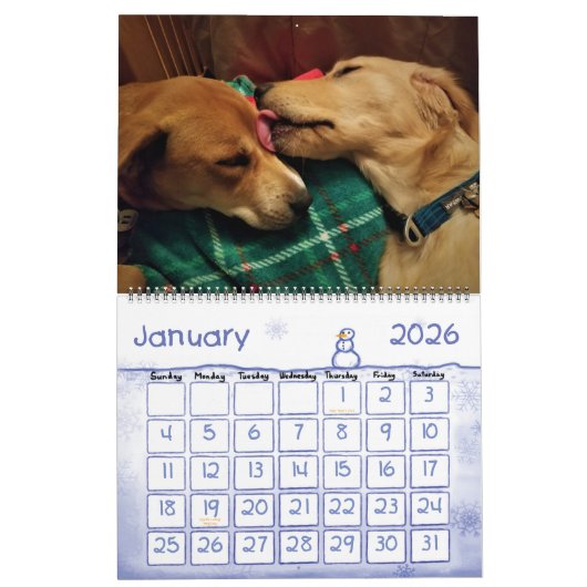 2018 Leeloo & Winston Large 2 Page Calendar Kalender (Jan 2026)