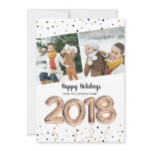 2018 Luchtballonnen | Kerstfeestdag | 2 Fotokaart