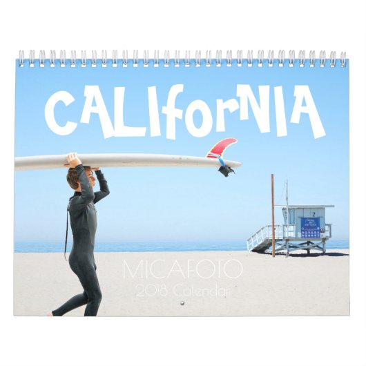 2018 MICAFOTO Calendar "CALIforNIA" US ver. Kalender (Hoes)