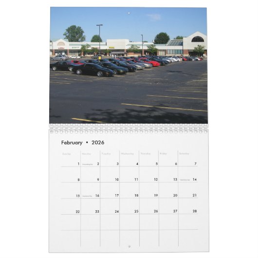 2018 Michigan FBody Calendar Kalender (Feb 2026)