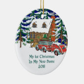 2018 Mijn eerste Kerstmis: nieuw startpunt Keramisch Ornament (Rechts)