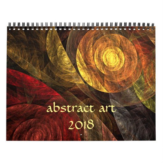 2018 moderne abstracte kunst kalender (Hoes)
