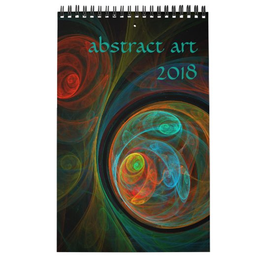 2018 Moderne Abstracte kunst Kalender (Hoes)